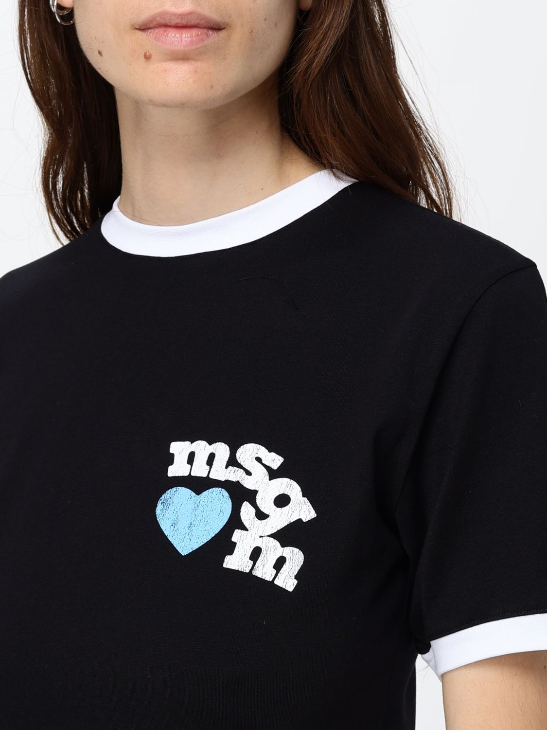 [MSGM] T-shirts Short Sleeve SS26 4042MDM88267002 BLACK
