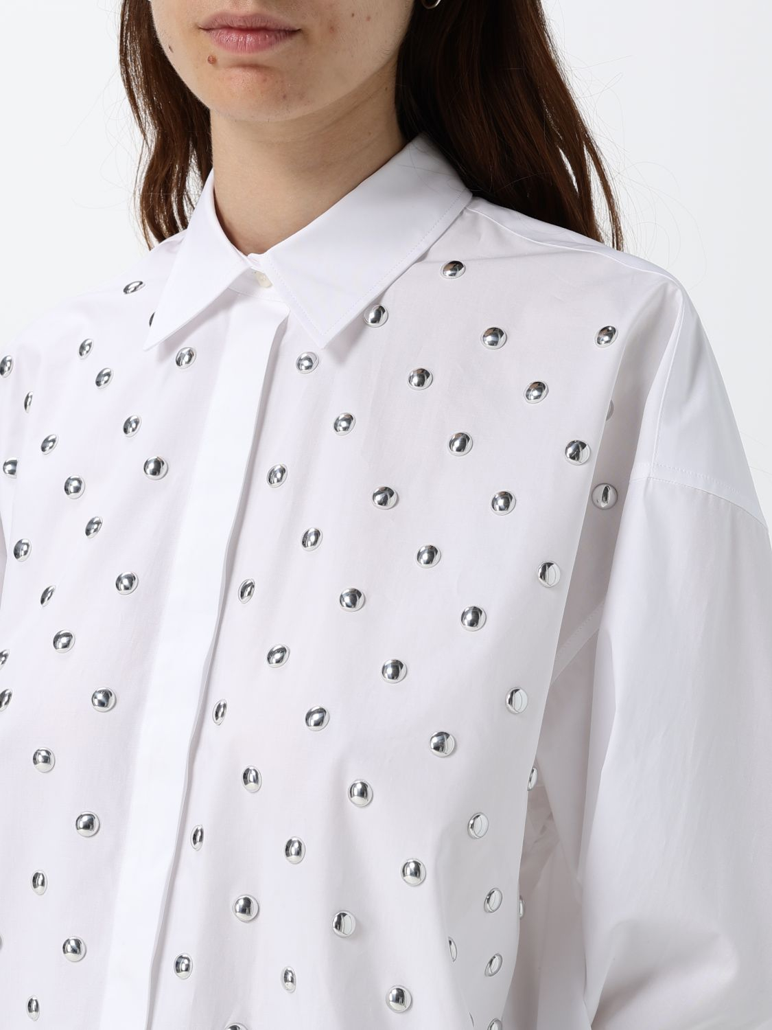 [MSGM] Shirts Long Sleeve SS26 4042MDE05X267112 WHITE