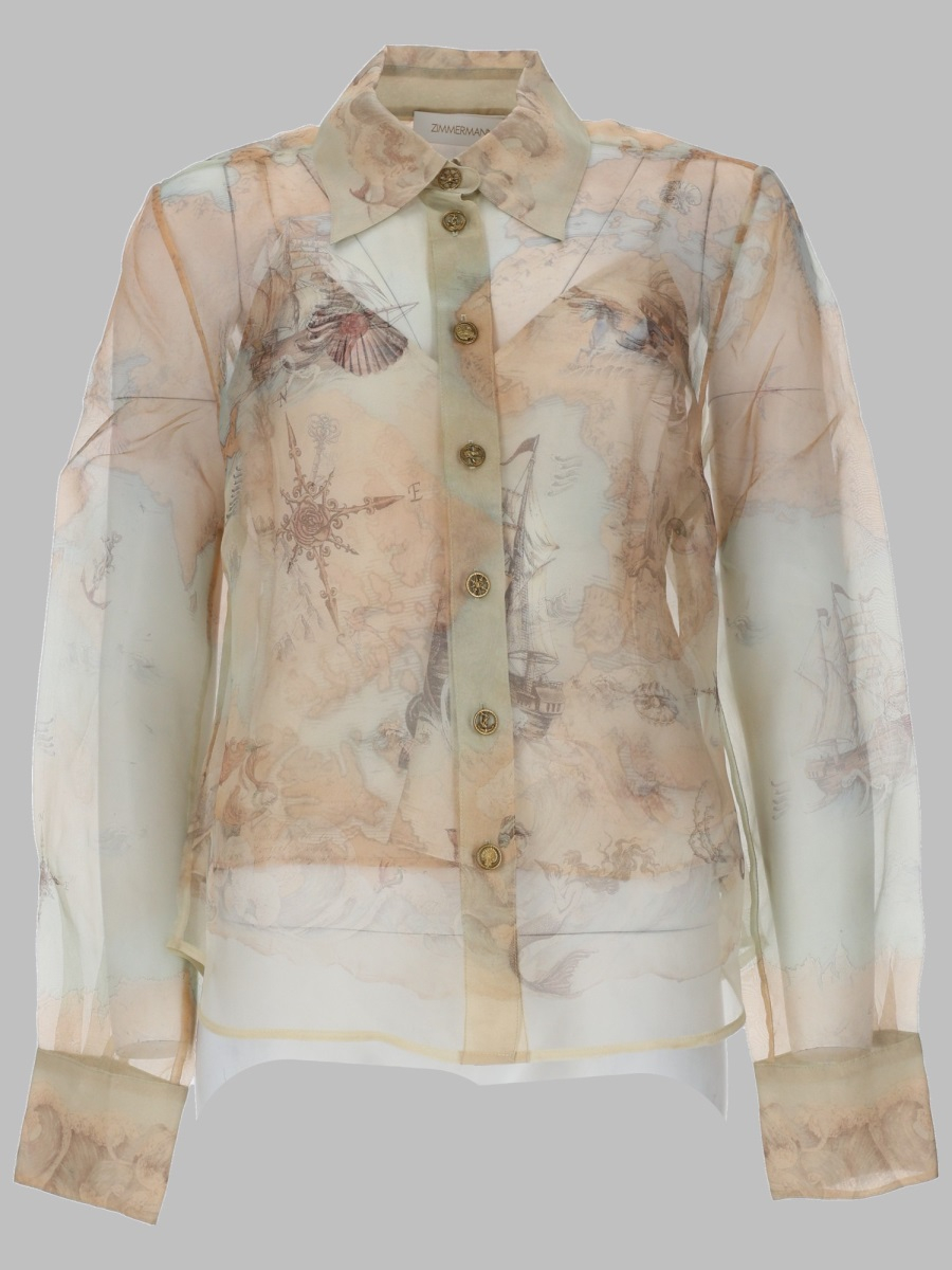 [Zimmermann] Shirts Long Sleeve SS26 7345TC261_OCAT