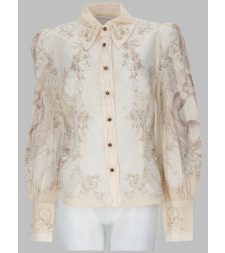 [Zimmermann] Shirts Long Sleeve SS26 4368TC26R_MERMT