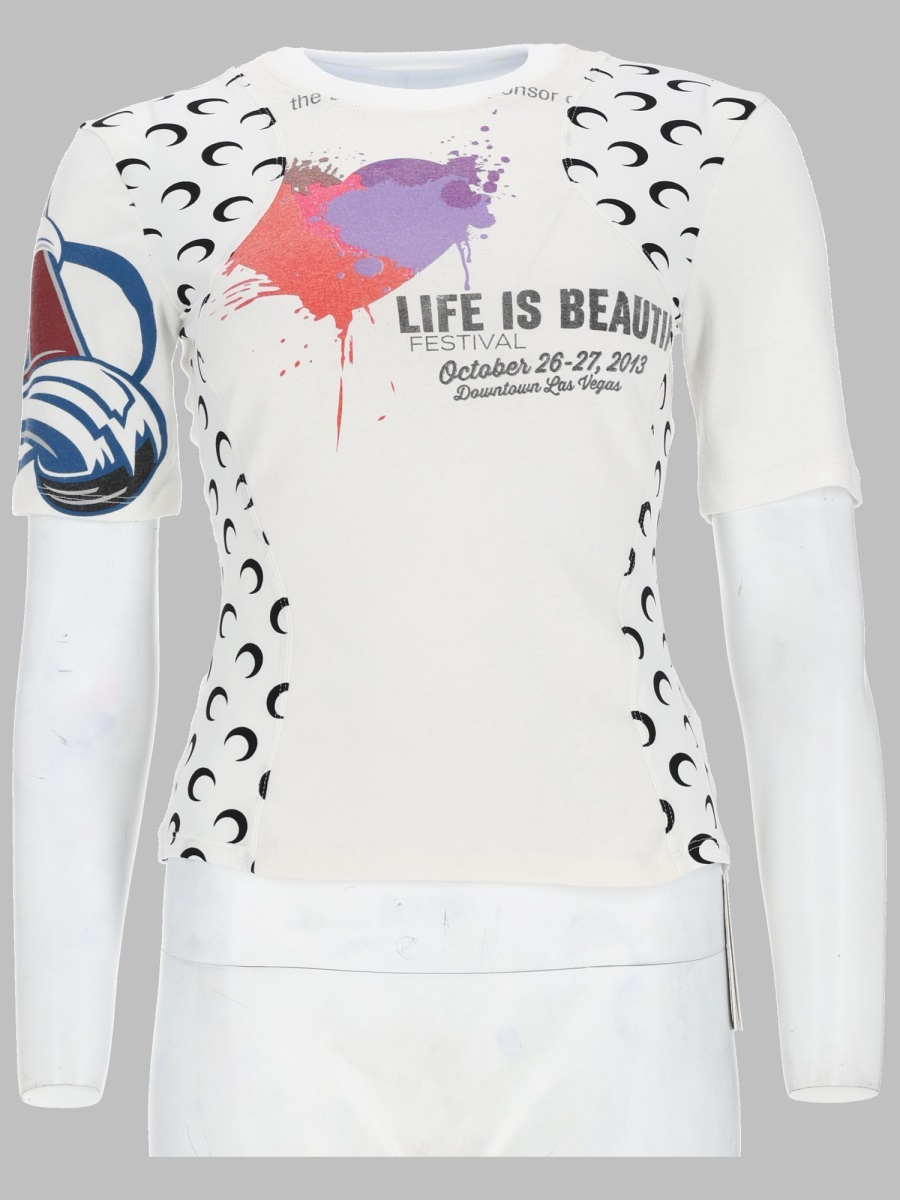 [MARINE SERRE] T-shirts Long Sleeve SS26 WTT001B_UJER0003WH10