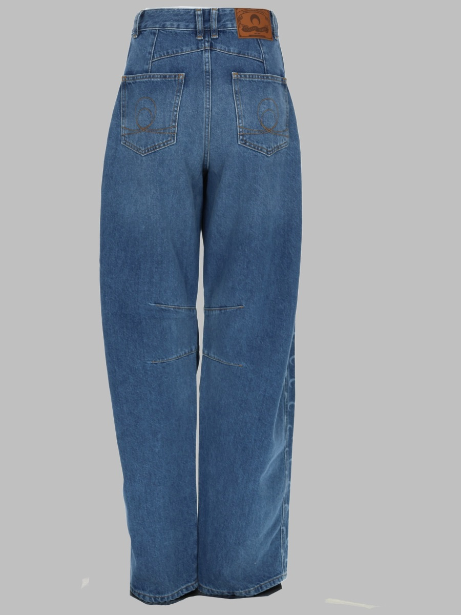 [MARINE SERRE] Jeans SS26 WPA174A_CDEN0002BL05