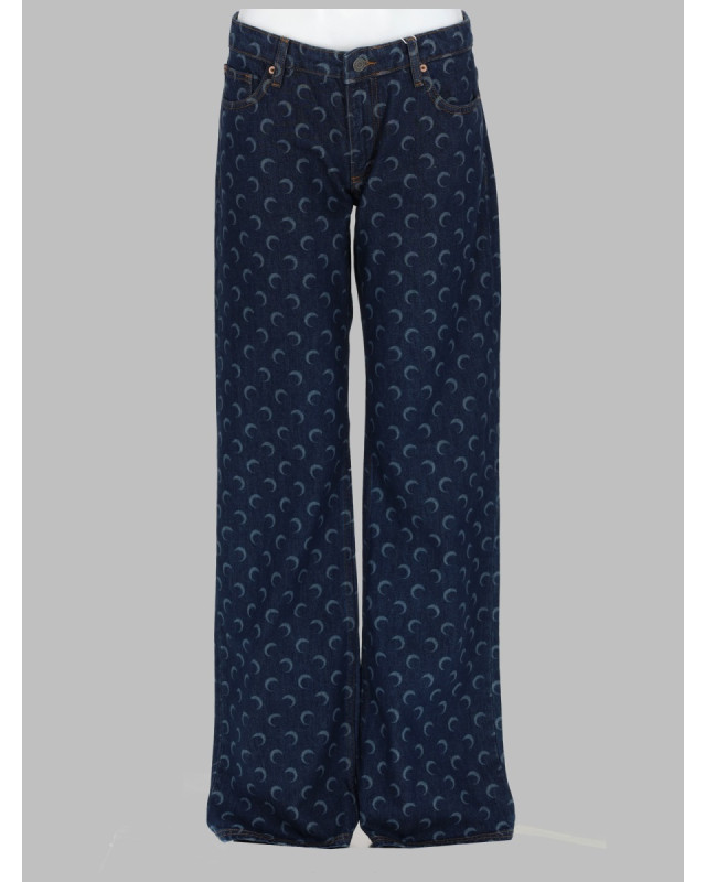 [MARINE SERRE] Jeans SS26 WPA180A_RDEN0002BL80