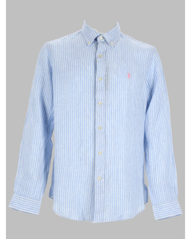 [Polo Ralph Lauren] Shirts Long Sleeve SS26 710B15594_0057188BBLUEWHITE