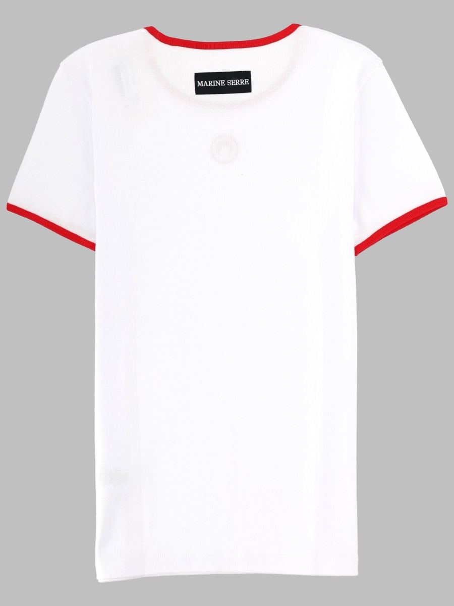 [MARINE SERRE] T-shirts Short Sleeve SS26 UTT014A_CJER0008WH17