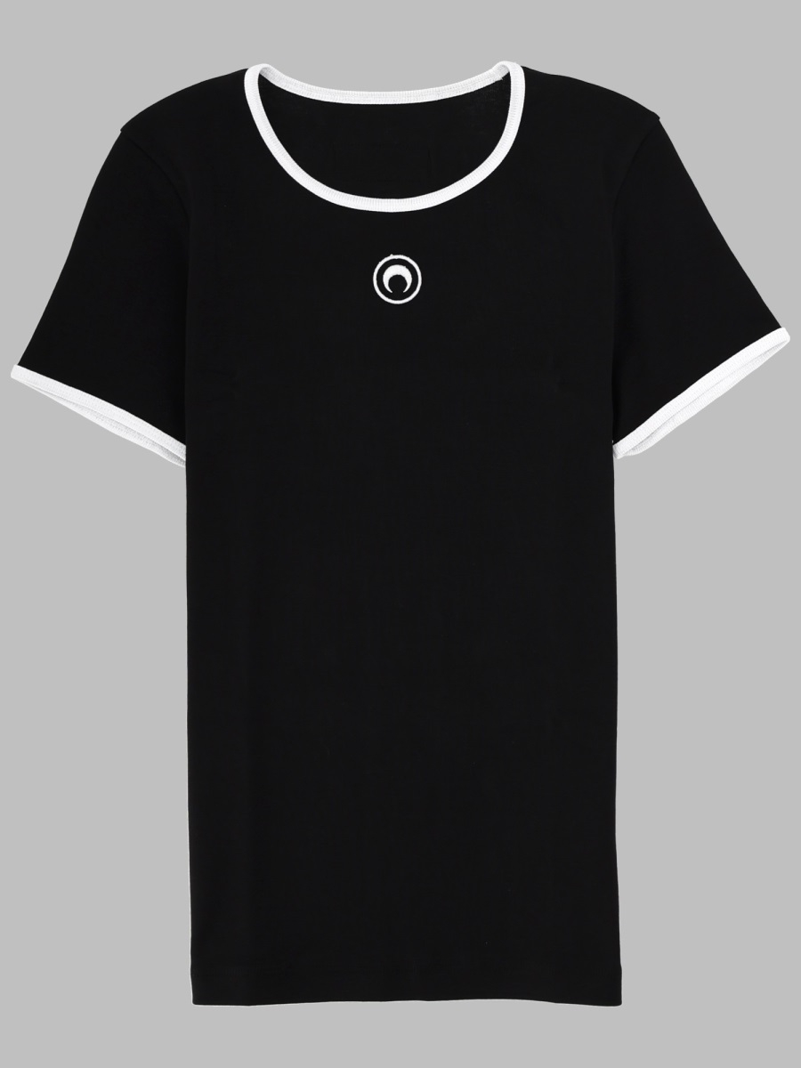 [MARINE SERRE] T-shirts Short Sleeve SS26 UTT014A_CJER0008BK96