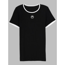 [MARINE SERRE] T-shirts Short Sleeve SS26 UTT014A_CJER0008BK96