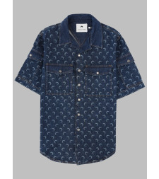 [MARINE SERRE] Shirts Short Sleeve SS26 MSI062A_RDEN0002BL80