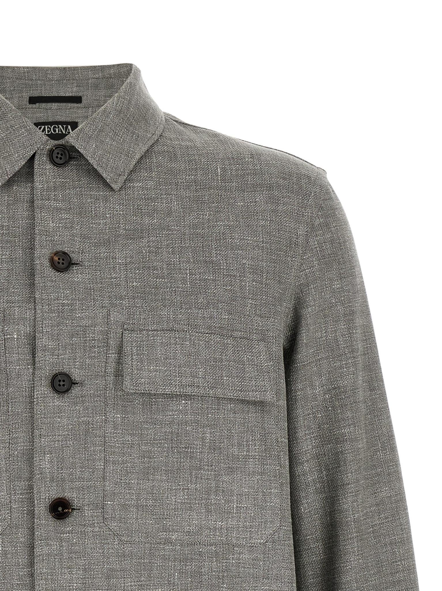 [ZEGNA] Shirts Long Sleeve SS26 UHV22A3SOT6BN08262