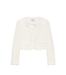 [Self-portrait] Tweed jacket FW26 PF26-002J-C  CREAM