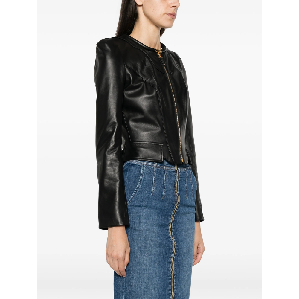 [ELISABETTA FRANCHI] Leather Jacket FW26 GD06G66E2  110