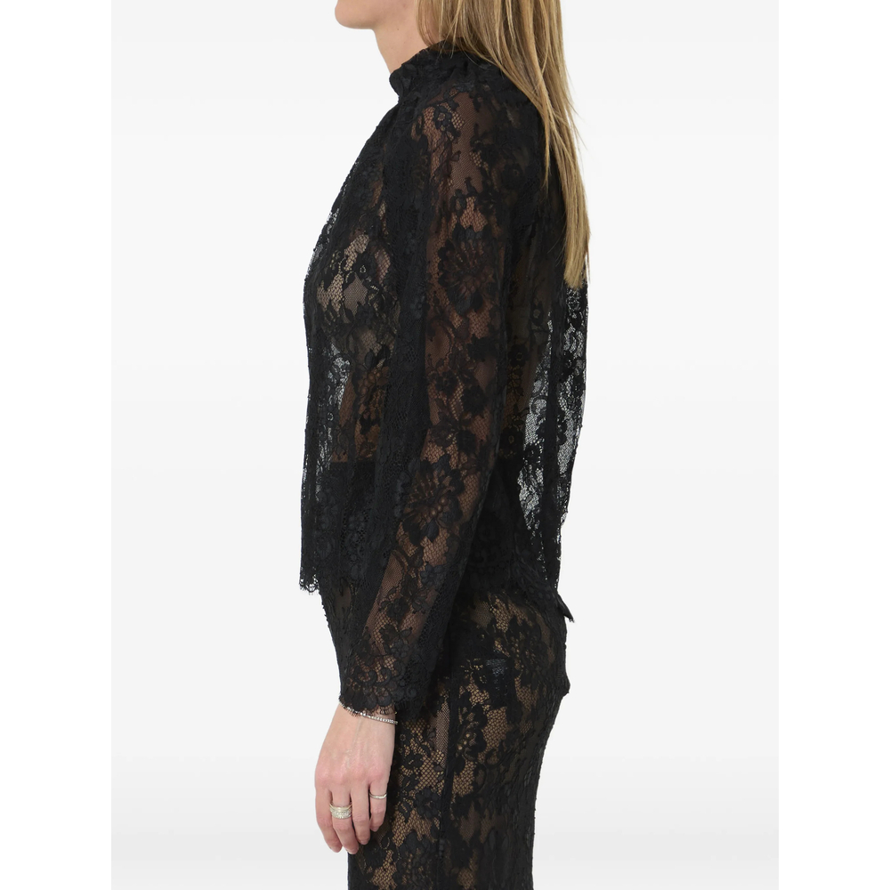 [Self-portrait] Blouse FW26 PF26-032TA-B  BLACK
