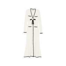 [Self-portrait] Long sleeve dress FW26 PF26-075C-W  WHITE
