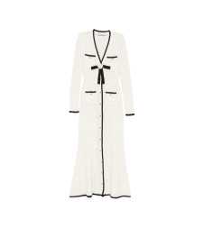 [Self-portrait] Long sleeve dress FW26 PF26-075C-W  WHITE
