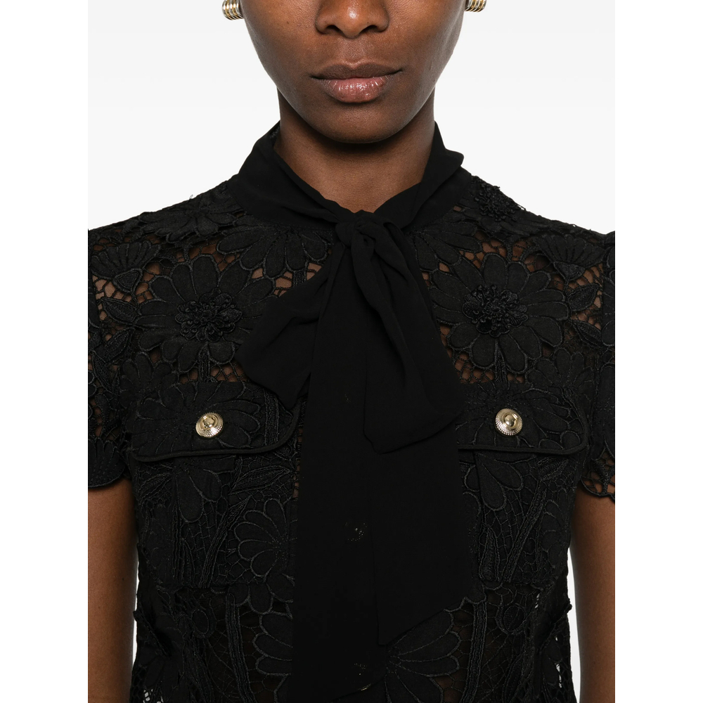 [Self-portrait] Blouse FW26 PF26-111T-B  BLACK