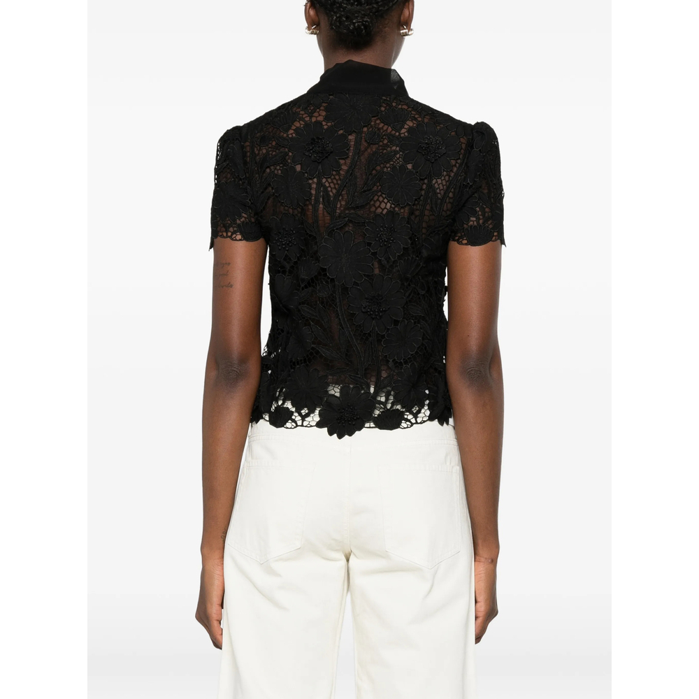 [Self-portrait] Blouse FW26 PF26-111T-B  BLACK