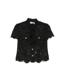 [Self-portrait] Blouse FW26 PF26-111T-B  BLACK