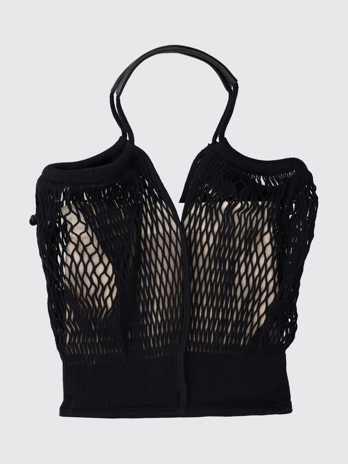 [HEREU] Tote bag SS26 CALFIWBS26 BLACK/NATURAL
