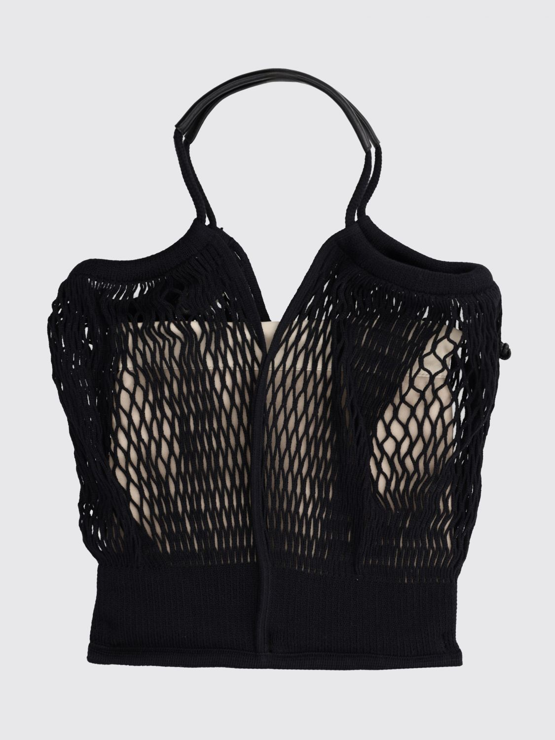 [HEREU] Tote bag SS26 CALFIWBS26 BLACK/NATURAL