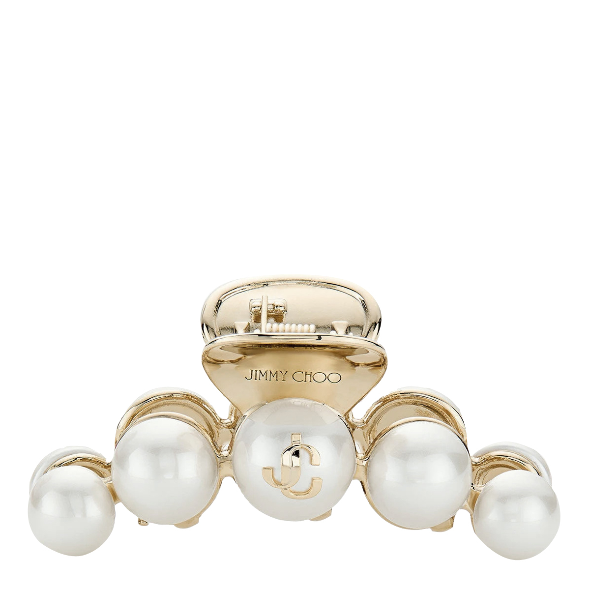 [Jimmy Choo] Hair Accessory FW26 CLAW HAIR CLIPDCKWHITE/GOLD
