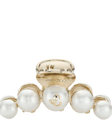 [Jimmy Choo] Hair Accessory FW26 CLAW HAIR CLIPDCKWHITE/GOLD