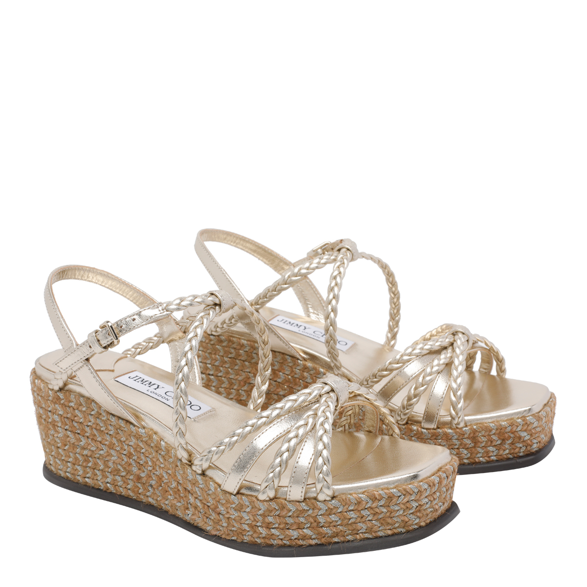[Jimmy Choo] Sandals FW26 NYRA 60ZKTSOFT GOLD MIX