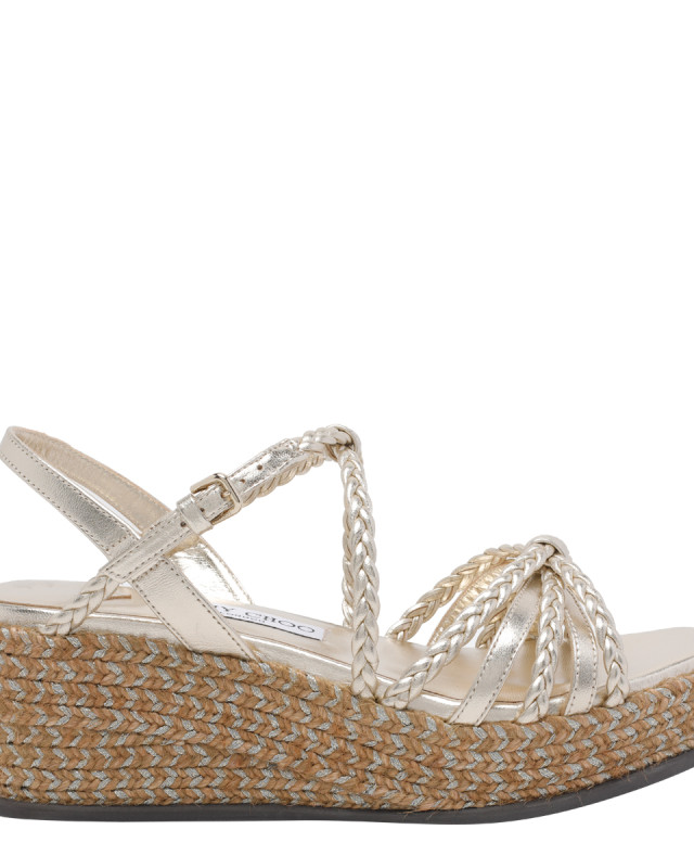[Jimmy Choo] Sandals FW26 NYRA 60ZKTSOFT GOLD MIX