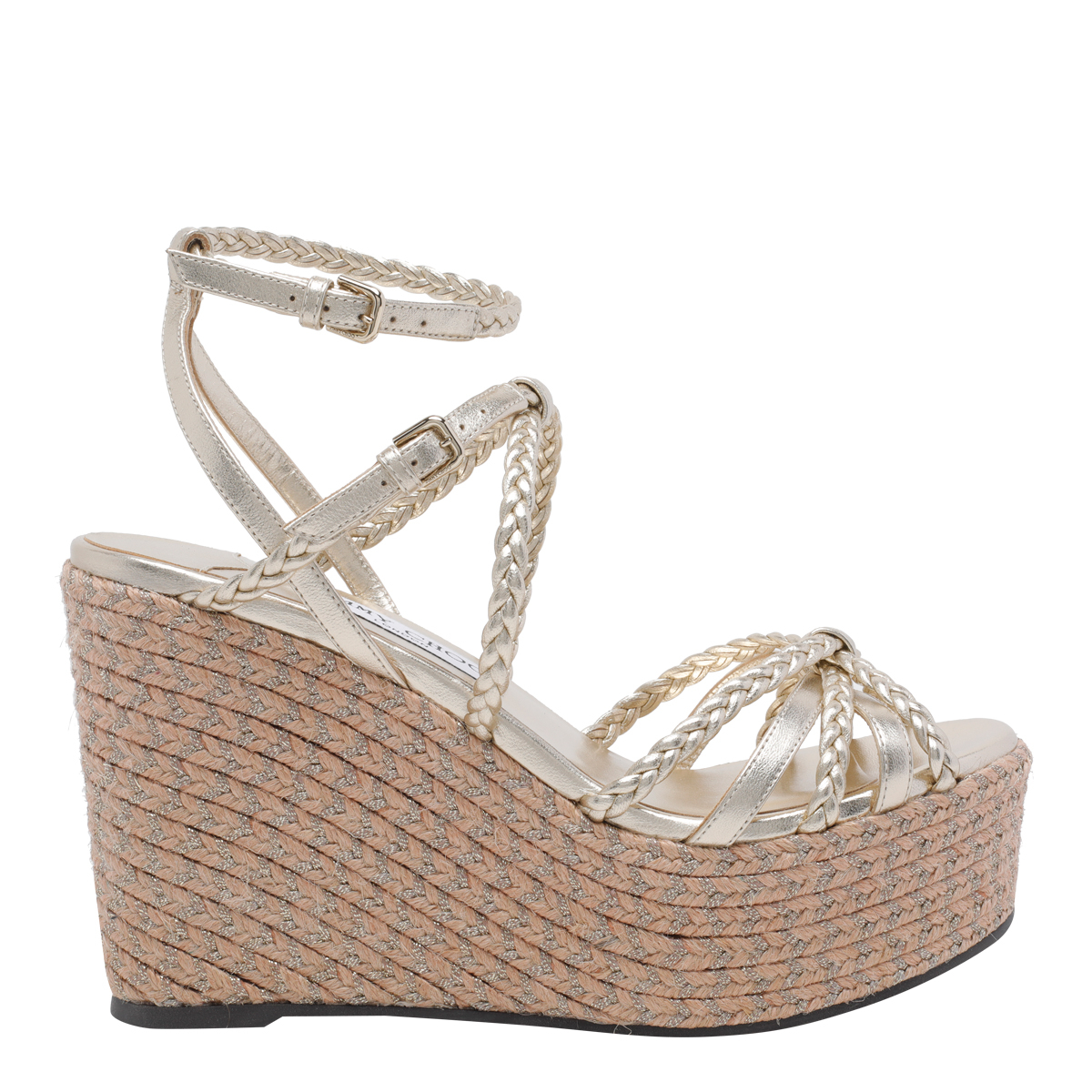 [Jimmy Choo] Sandals FW26 NYRA 100ZKTSOFT GOLD MIX