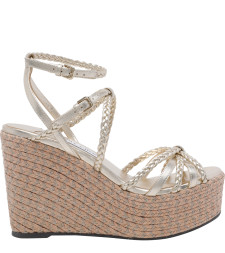 [Jimmy Choo] Sandals FW26 NYRA 100ZKTSOFT GOLD MIX