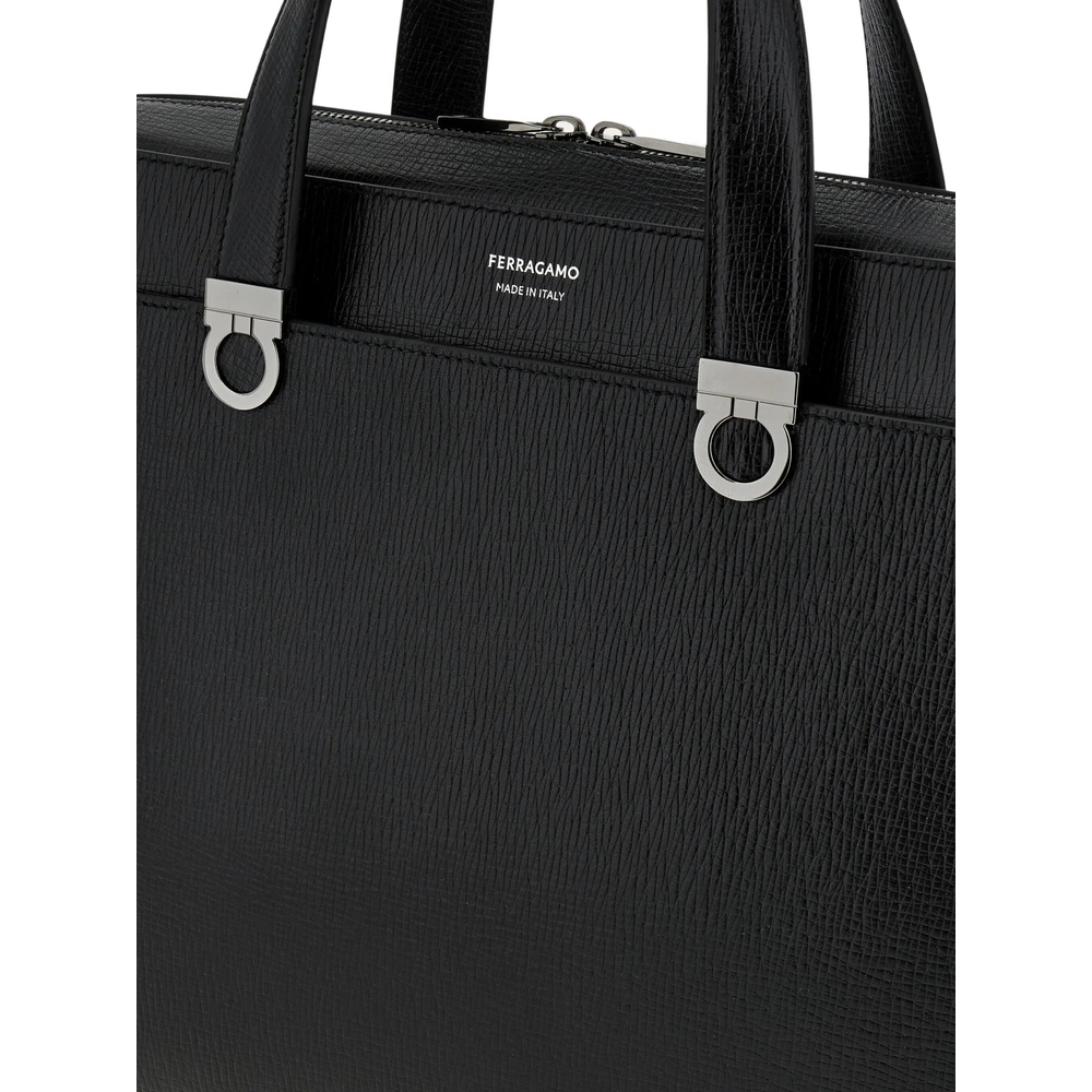 [Ferragamo] Briefcase FW26 241806 0786555 NERO