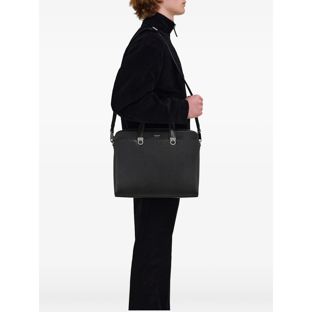 [Ferragamo] Briefcase FW26 241806 0786555 NERO