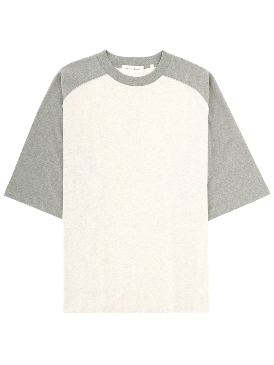 [Fear Of God Essentials] T-shirts Short Sleeve SS26 125SP264062F_OATMEAL/CONCRETEHEATHER