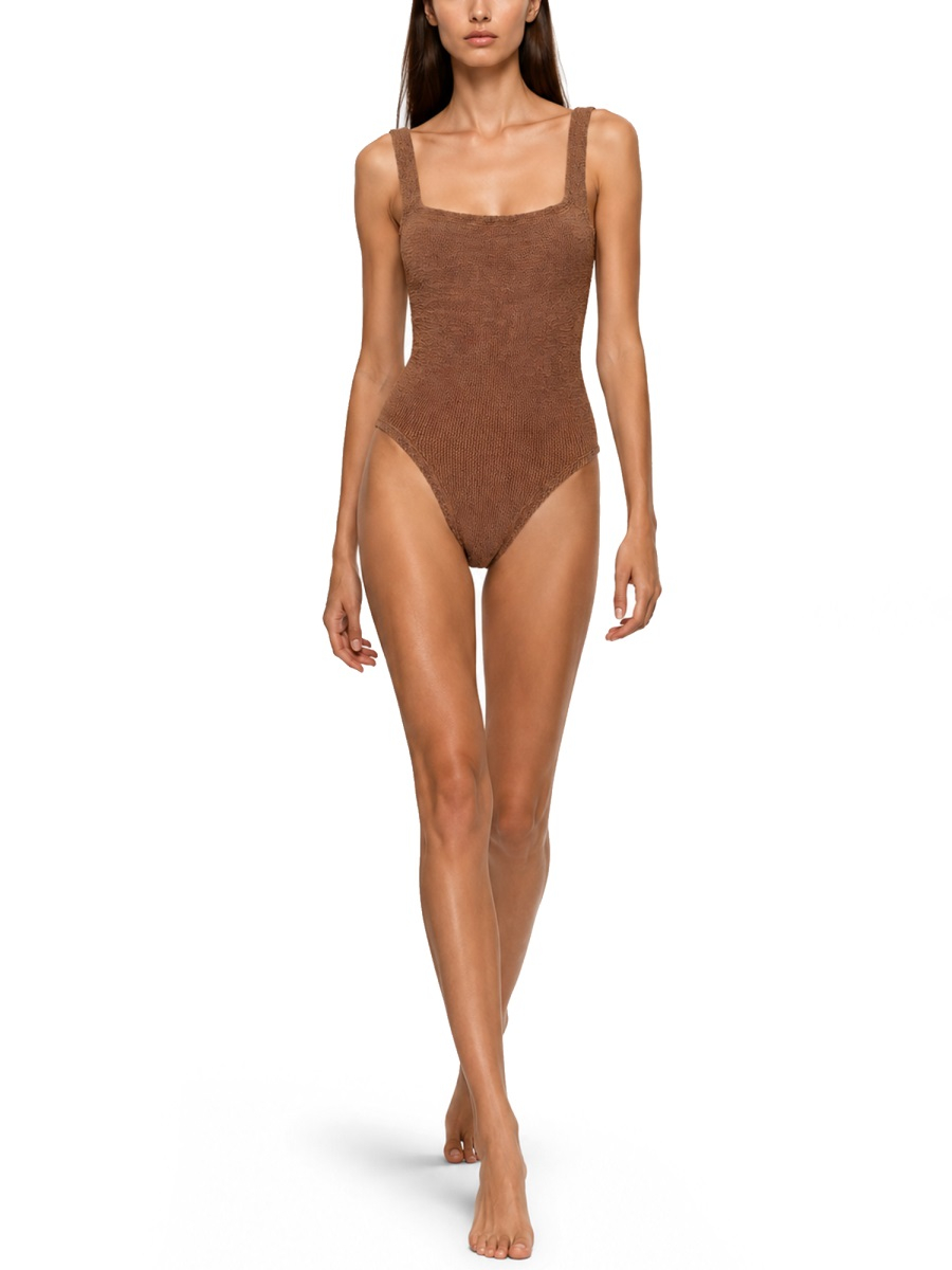 [Hunza G] Swimsuit SS26 S-SQUARE-CR_METALLICCOCOA