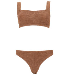 [Hunza G] Swimsuit SS26 B-XANDRA-CR_METALLICCOCOA