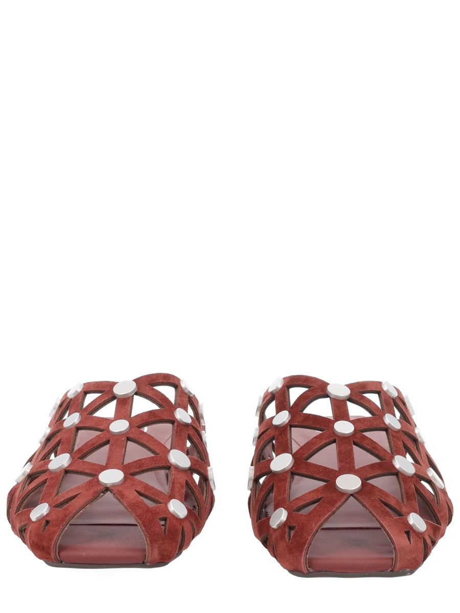 [ASH] Flat shoes SS26 BONE02_MARSALA