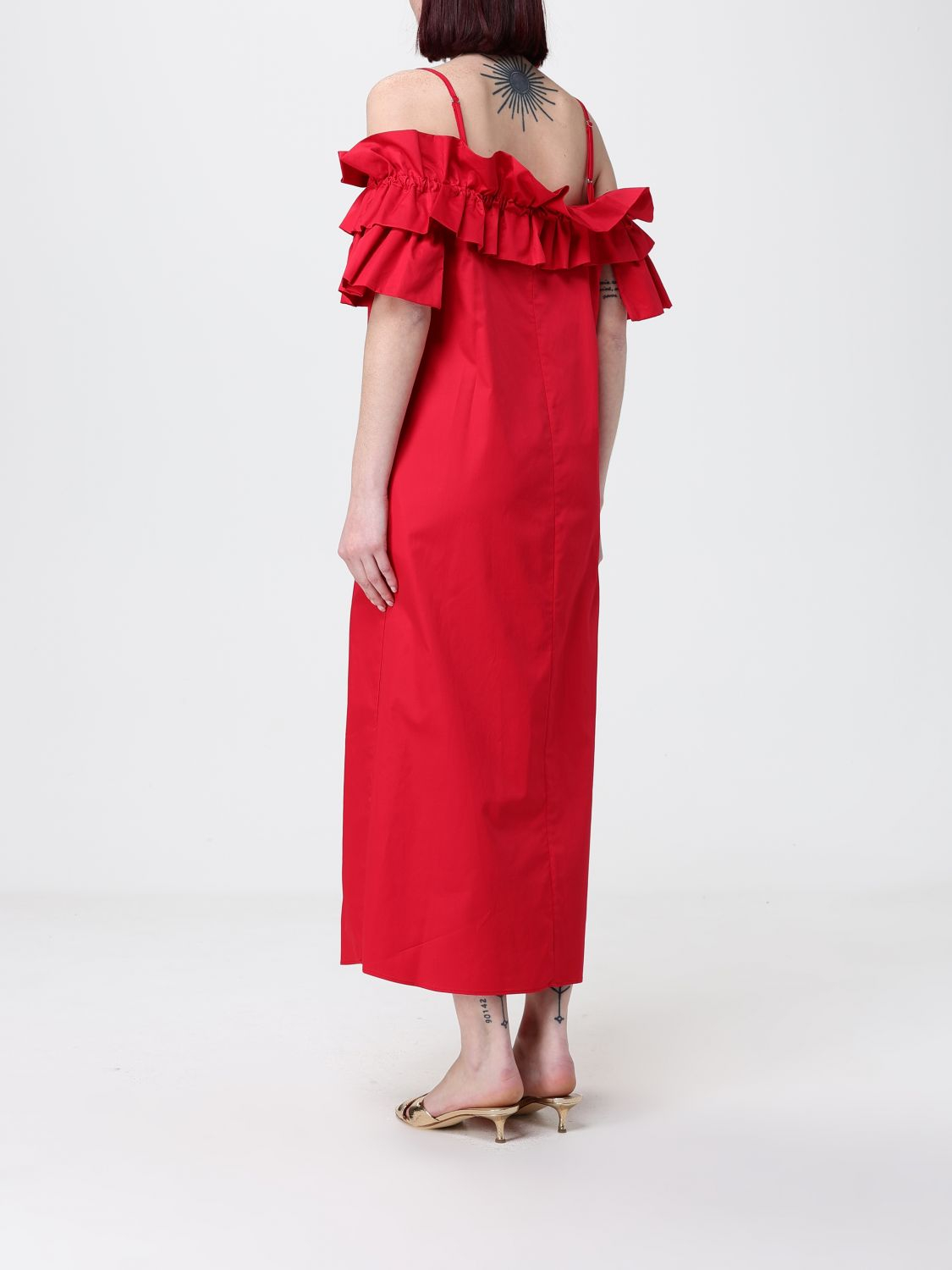 [HANITA] Sleeveless dress SS26 HV37994597 CILIEGIA