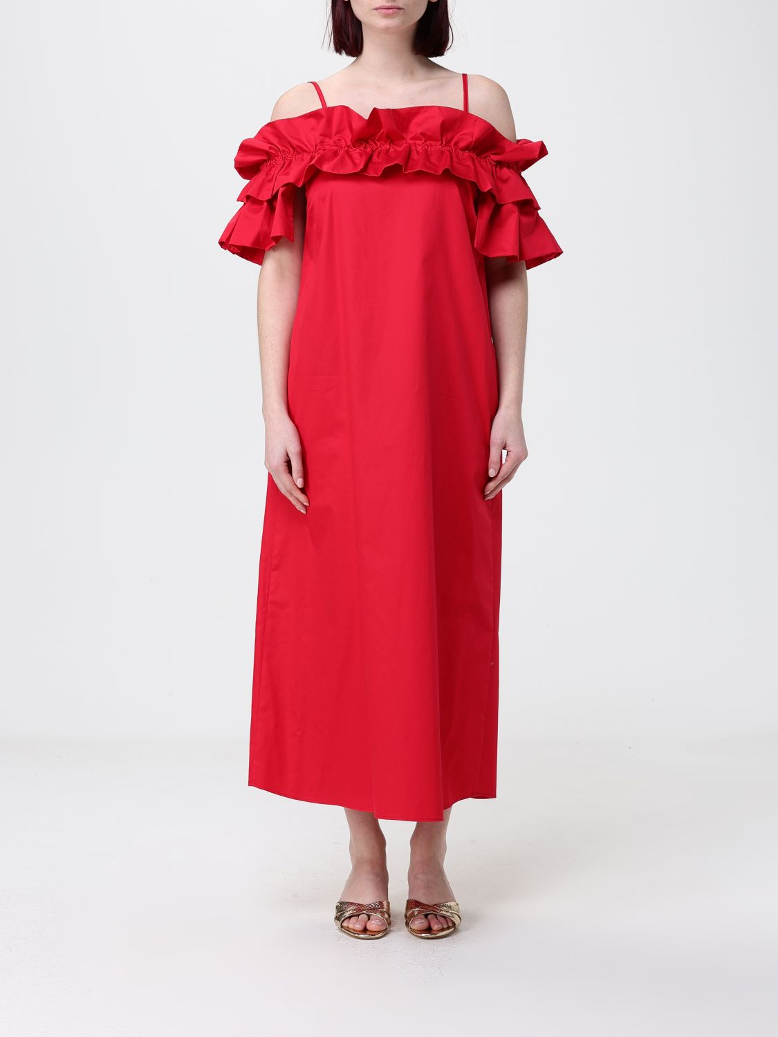 [HANITA] Sleeveless dress SS26 HV37994597 CILIEGIA