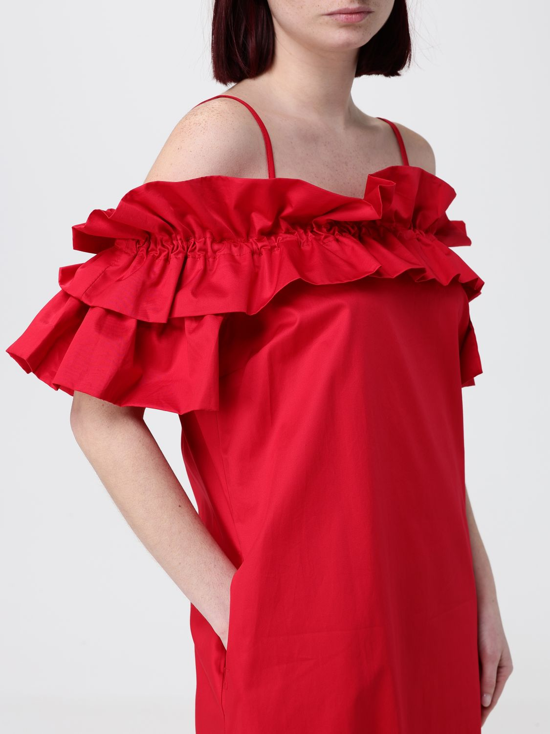 [HANITA] Sleeveless dress SS26 HV37994597 CILIEGIA