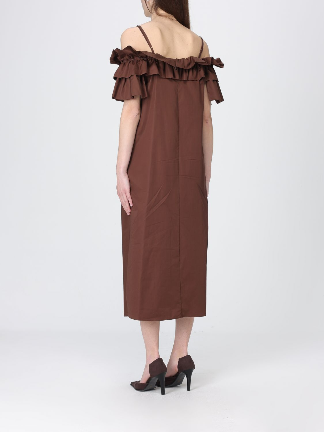 [HANITA] Sleeveless dress SS26 HV37994597 EBANO