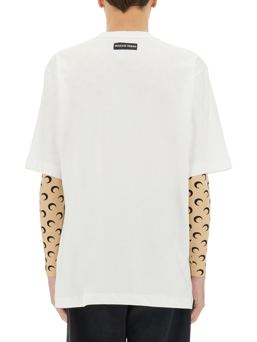 [MARINE SERRE] T-shirts Short Sleeve SS26 MTT077A_CJER0009WH10