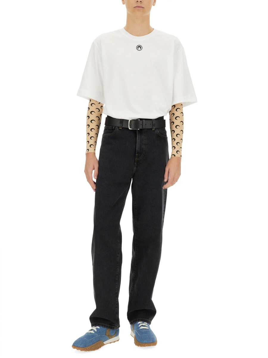 [MARINE SERRE] T-shirts Short Sleeve SS26 MTT077A_CJER0009WH10