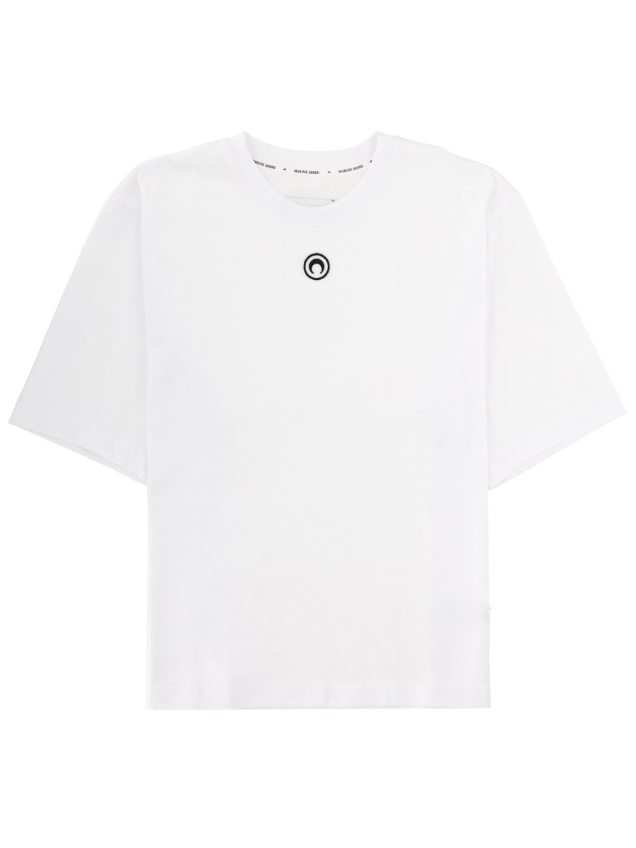 [MARINE SERRE] T-shirts Short Sleeve SS26 MTT077A_CJER0009WH10