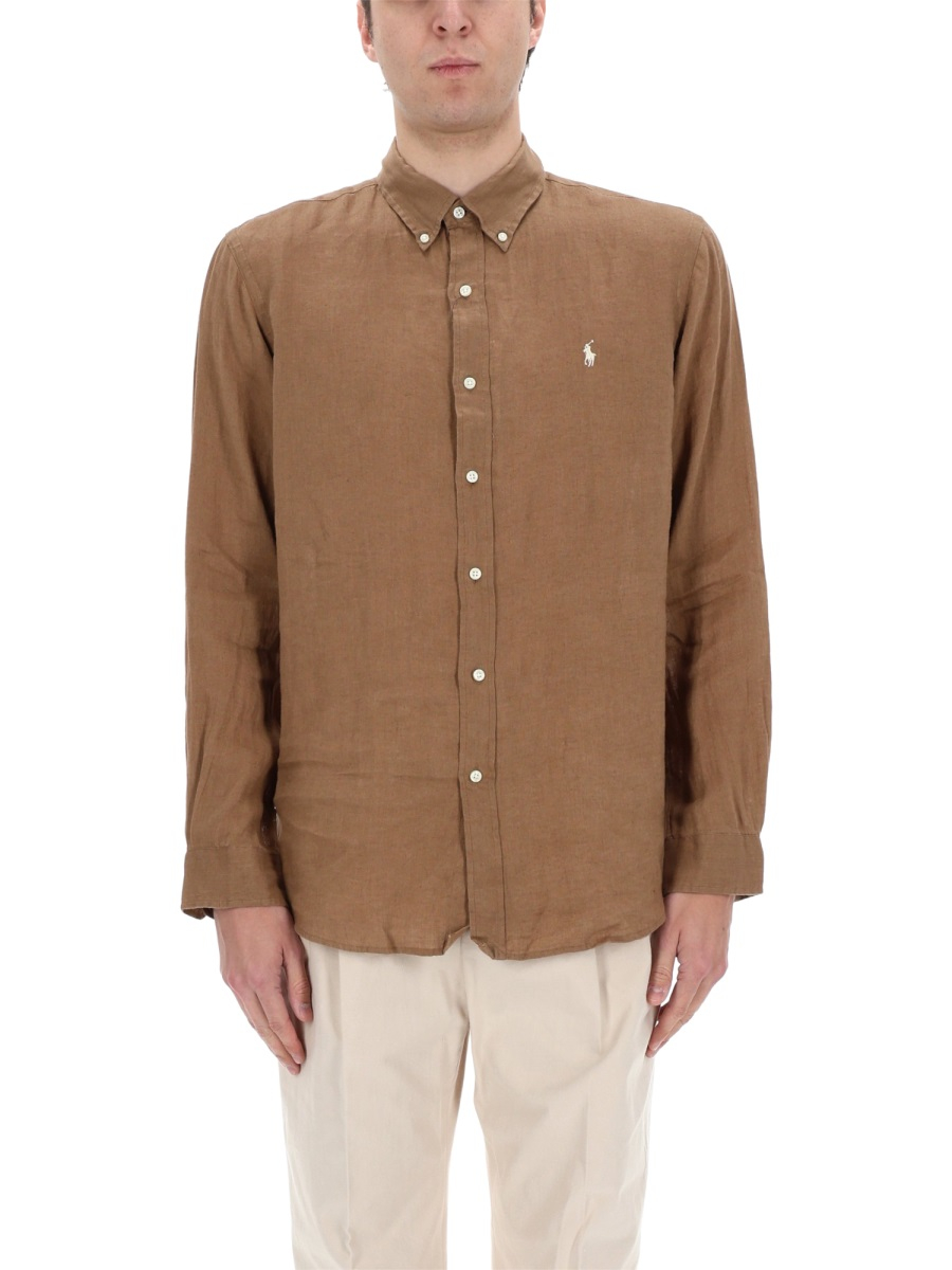 [Polo Ralph Lauren] Shirts Long Sleeve SS26 710966294_505RLBROWN