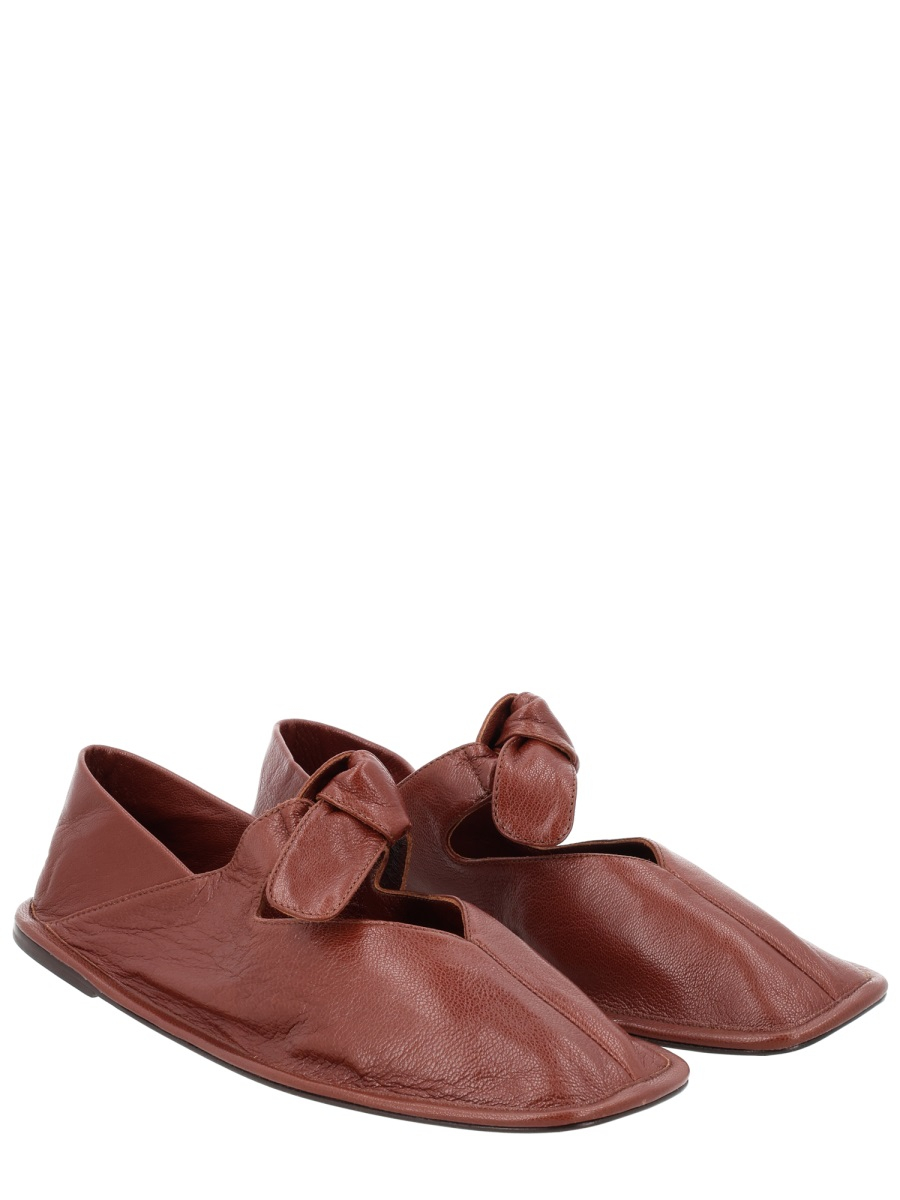 [HEREU] Flat shoes SS26 LLSSWFA24.002.6_CHESTNUT