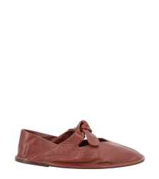 [HEREU] Flat shoes SS26 LLSSWFA24.002.6_CHESTNUT
