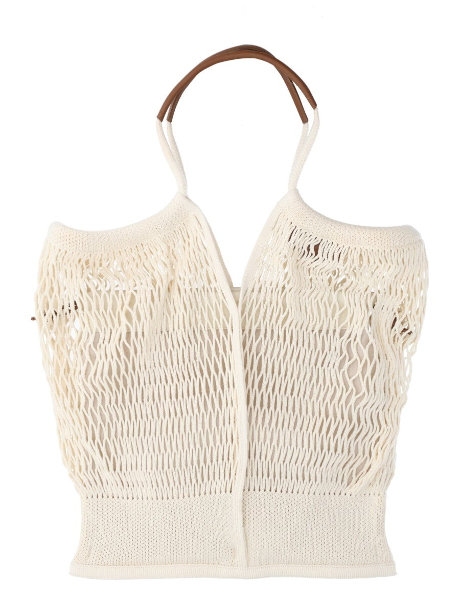 [HEREU] Shoulder bag SS26 CALFIWBS26.003.5CH_NATURAL/CHESTNUT