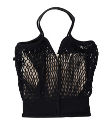 [HEREU] Shoulder bag SS26 CALFIWBS26.001.1NT_BLACK/NATURAL