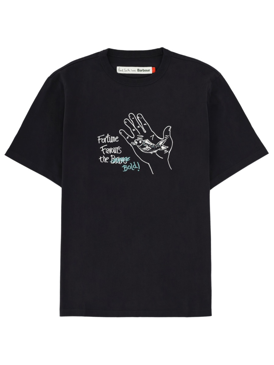 [PAUL SMITH X BARBOUR] T-shirts Short Sleeve SS26 MTS1616_MTSNY74
