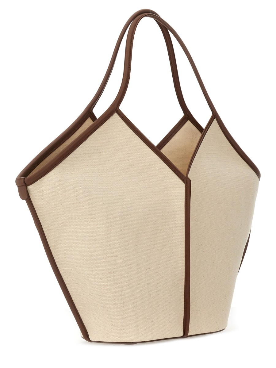 [HEREU] Shoulder bag SS26 WBCALE_BEIGE/CHESTNUT