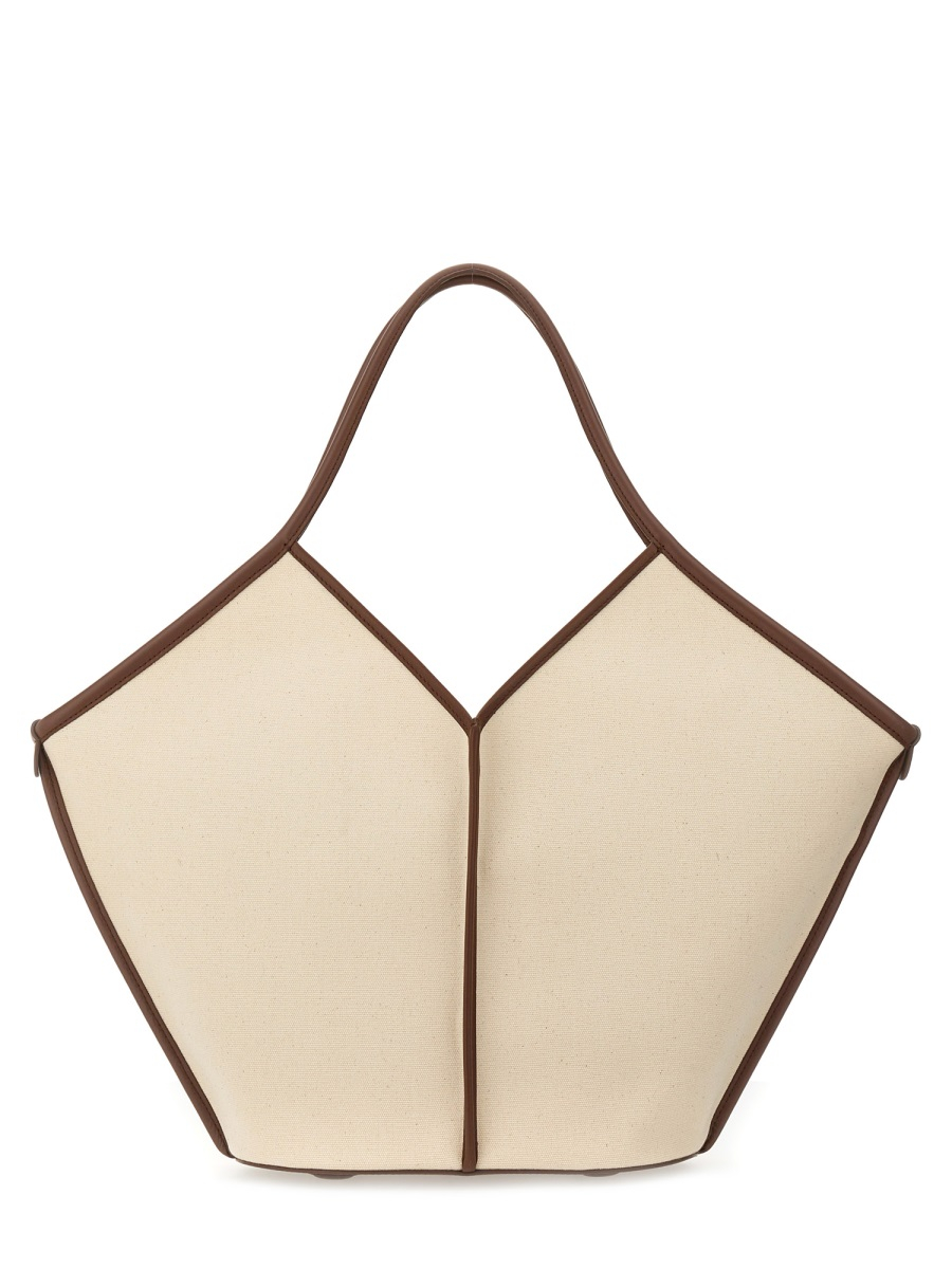 [HEREU] Shoulder bag SS26 WBCALE_BEIGE/CHESTNUT